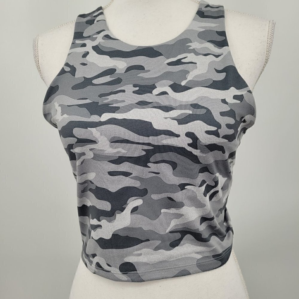 Kyodan Sports Bra Athletic Tank - Gray Camo